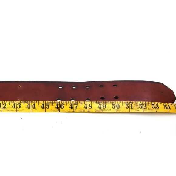 SADDLE BROWN GENUINE LEATHER 2"Wd CASUAL DRESS MARINAS MEN'S BELT Sz XXL (67T - Picture 10 of 12